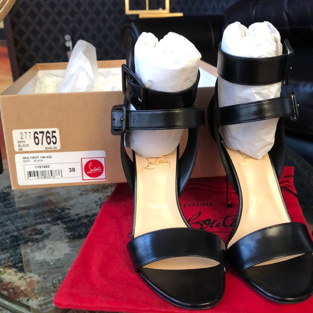 Christian Louboutin Multipot 100 Kid Black 8 US/38 EU